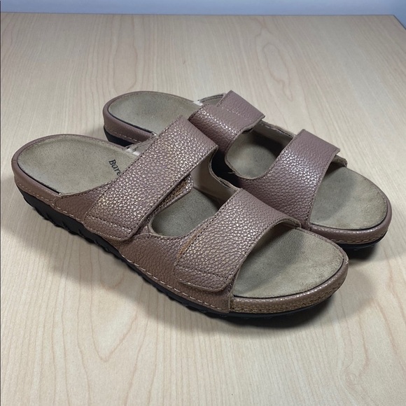 Barefoot Freedom Pink and Gold Sandals with Adjustable Straps - Picture 1 of 11